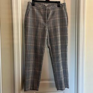 H&M size 10 plaid women’s dress pants with pockets